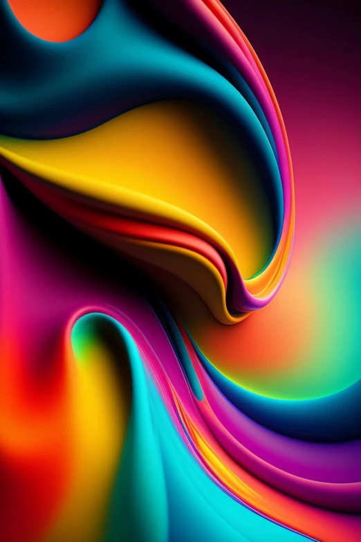 a multicolored wavy design is seen in this closeup
