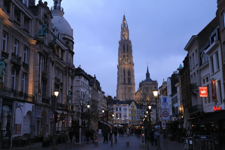 a tall building with a clock on it