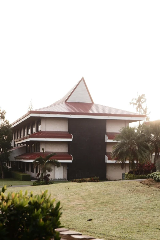 a large building with many stories on the side