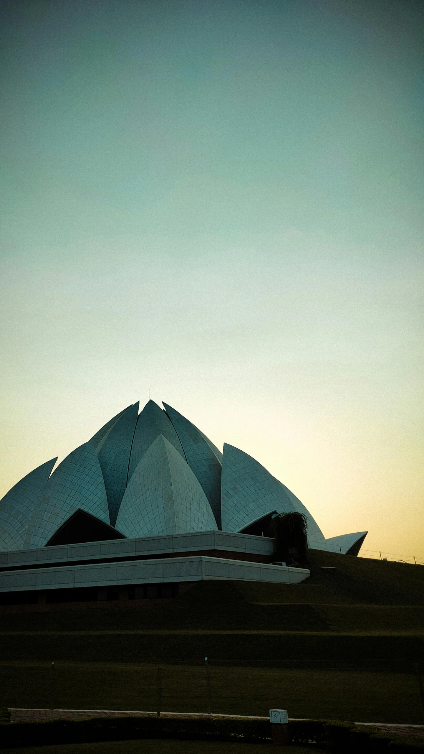 a building that has the shape of a large round