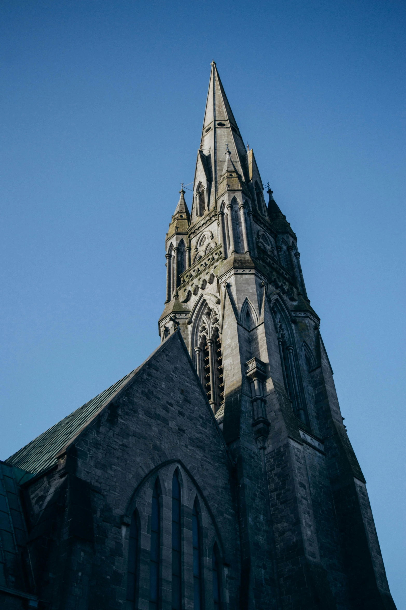 the top of the building has a large clock on it