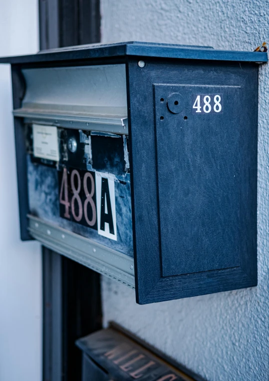 mailbox number 488 in germany on the wall