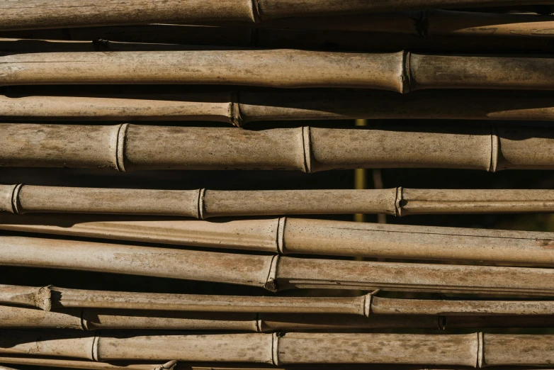 a wooden object made with logs and mud