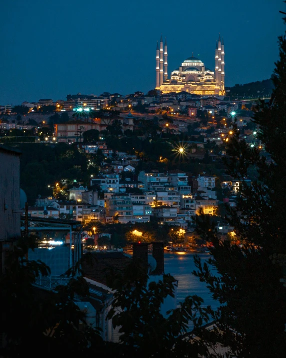 an image of the city lights in the night