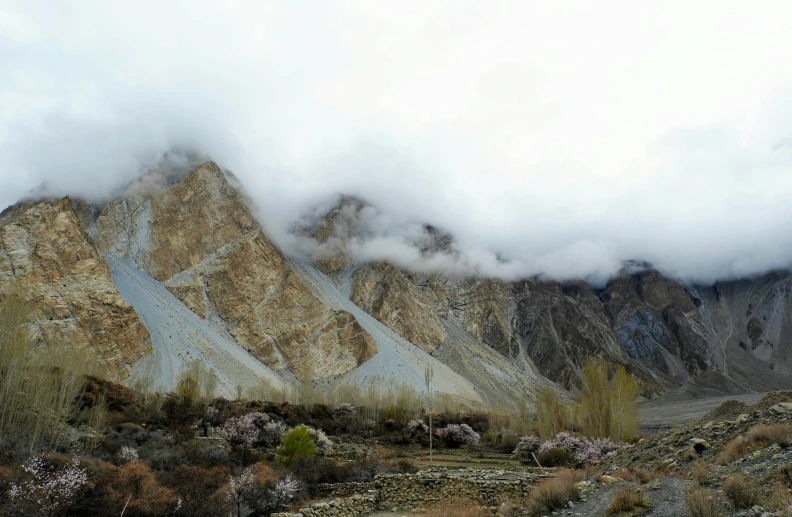 a landscape that has mountains in the distance