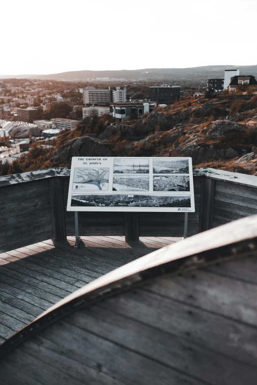 a bench in the middle of a walkway