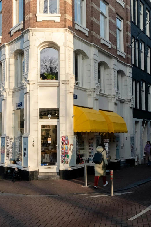 an old building on a small street corner