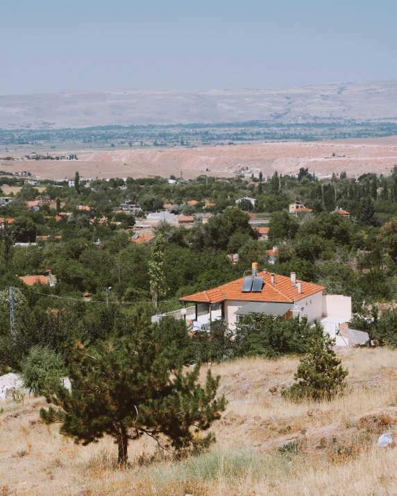 a picture of the view from a hilltop