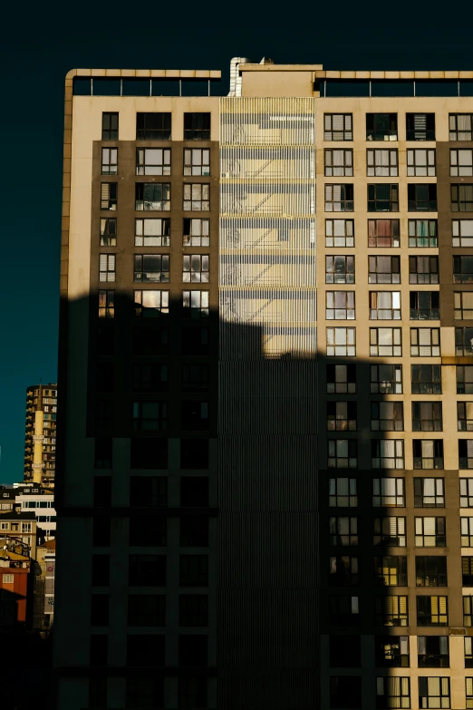 buildings in a city with windows on the top and one floor