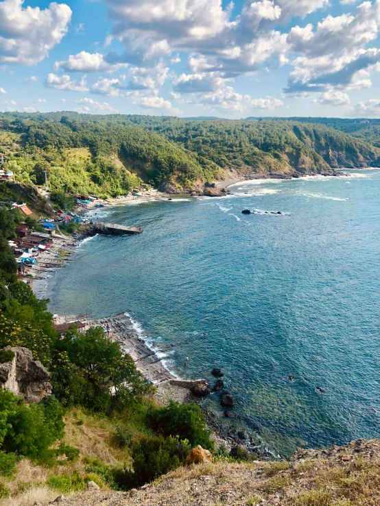 a sandy shore on a clear day