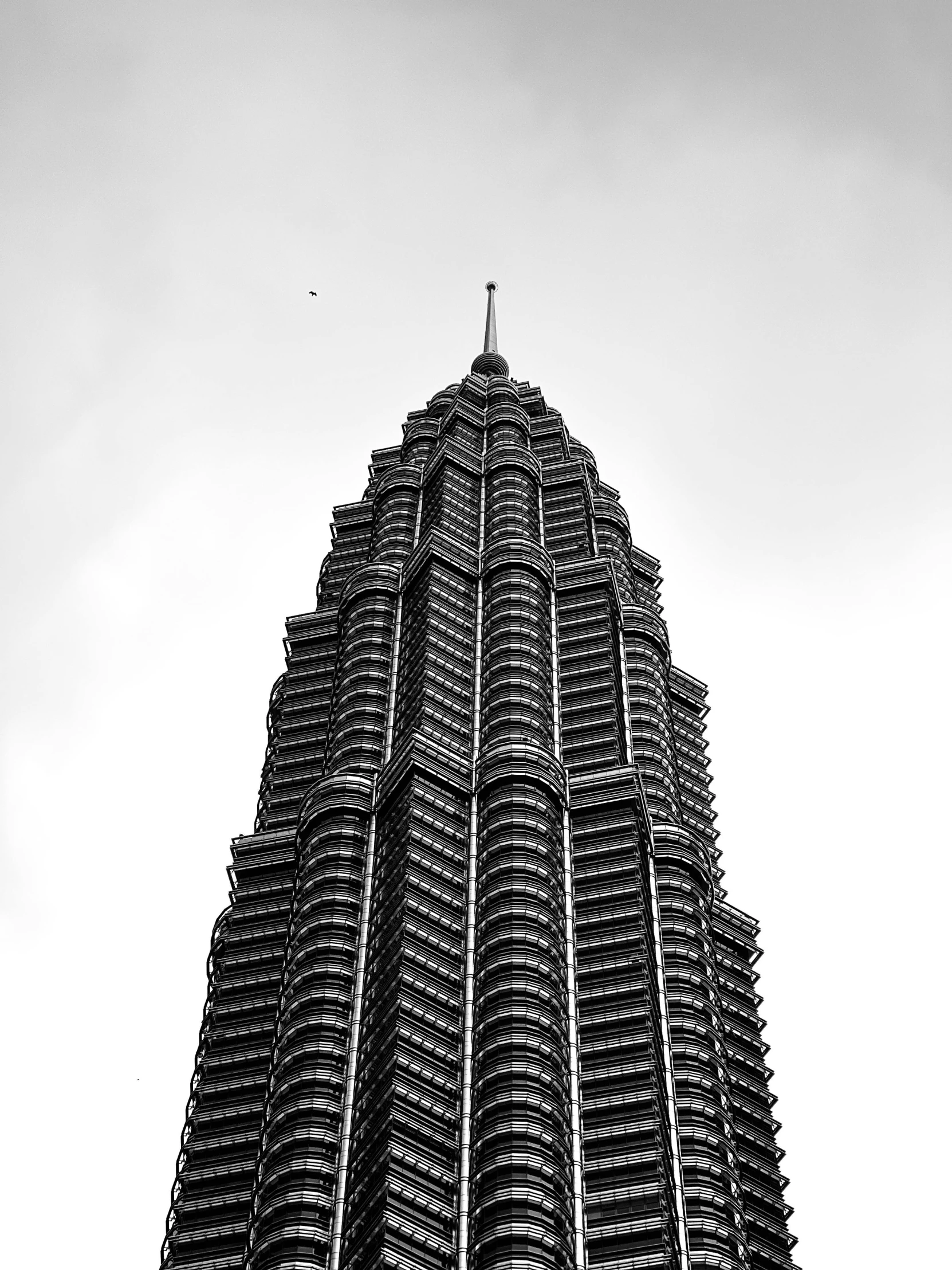 a very tall building that has a clock on top