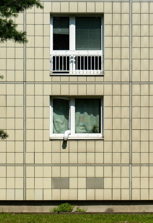 a very big building with a couple of windows