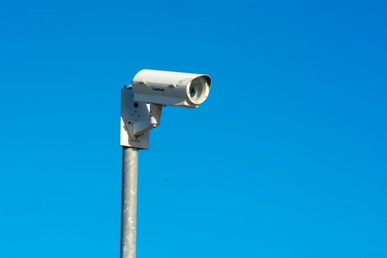 a po taken from below of a security camera