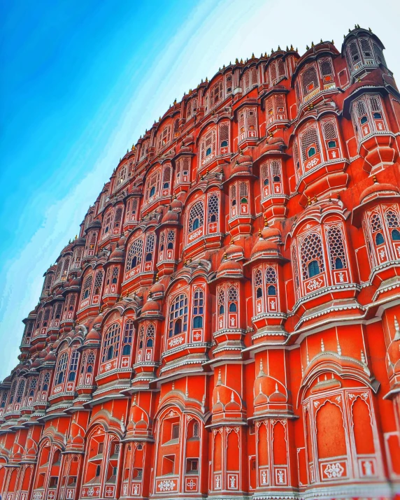 a very tall and elaborate building with windows