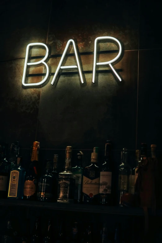 a large bar filled with bottles of liquor