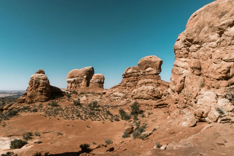 rocks in the desert that look like elephants