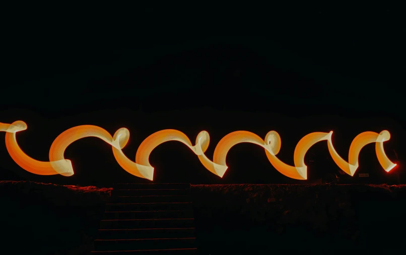 a lit up display shows a message that says you're here