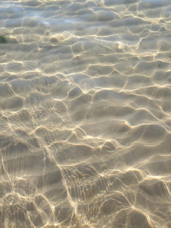 water and sand in a shallow area