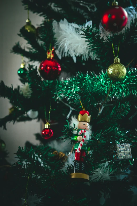 a decorated christmas tree with a bunch of ornaments on it