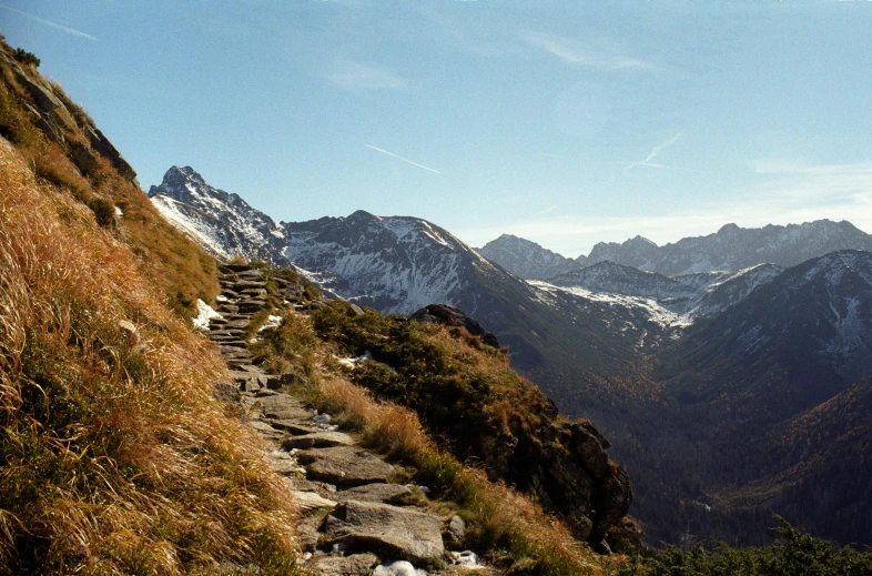 a trail that has some rocks on it