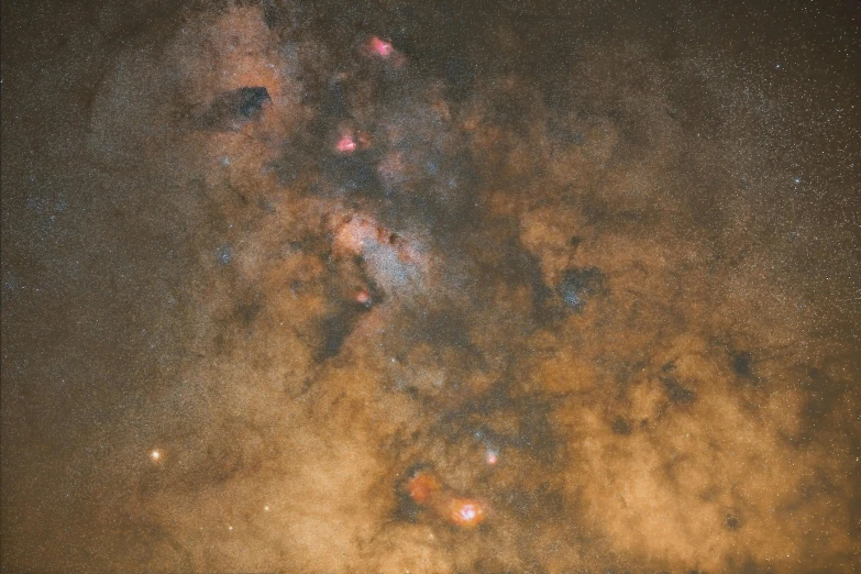 a close up of the sky with stars