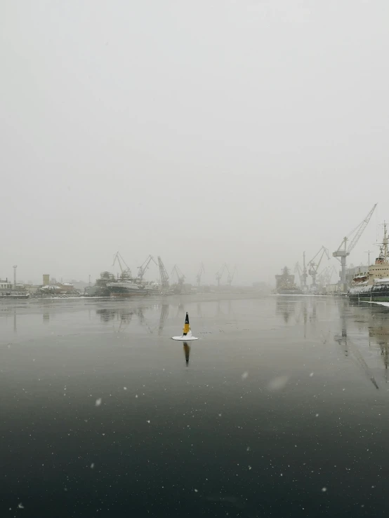 boats in the water and an island in the distance