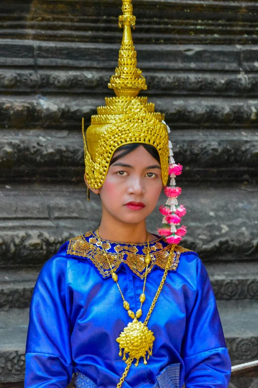 an image of a woman wearing a thai costume