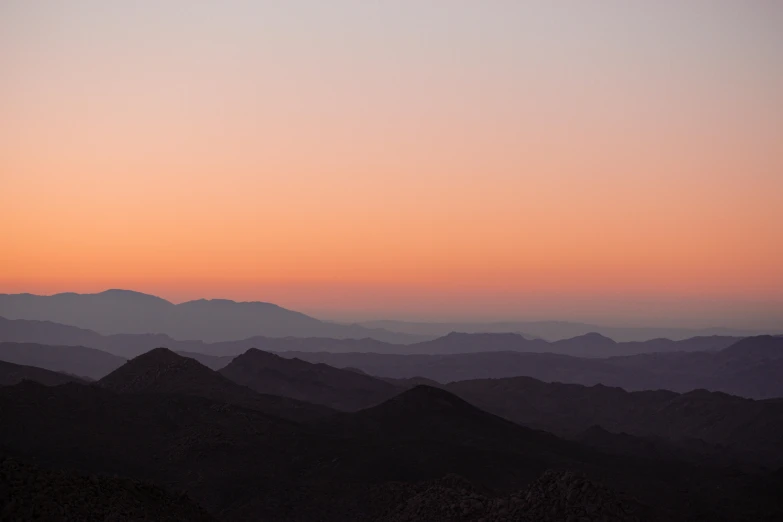 a po taken from a hilltop during dusk