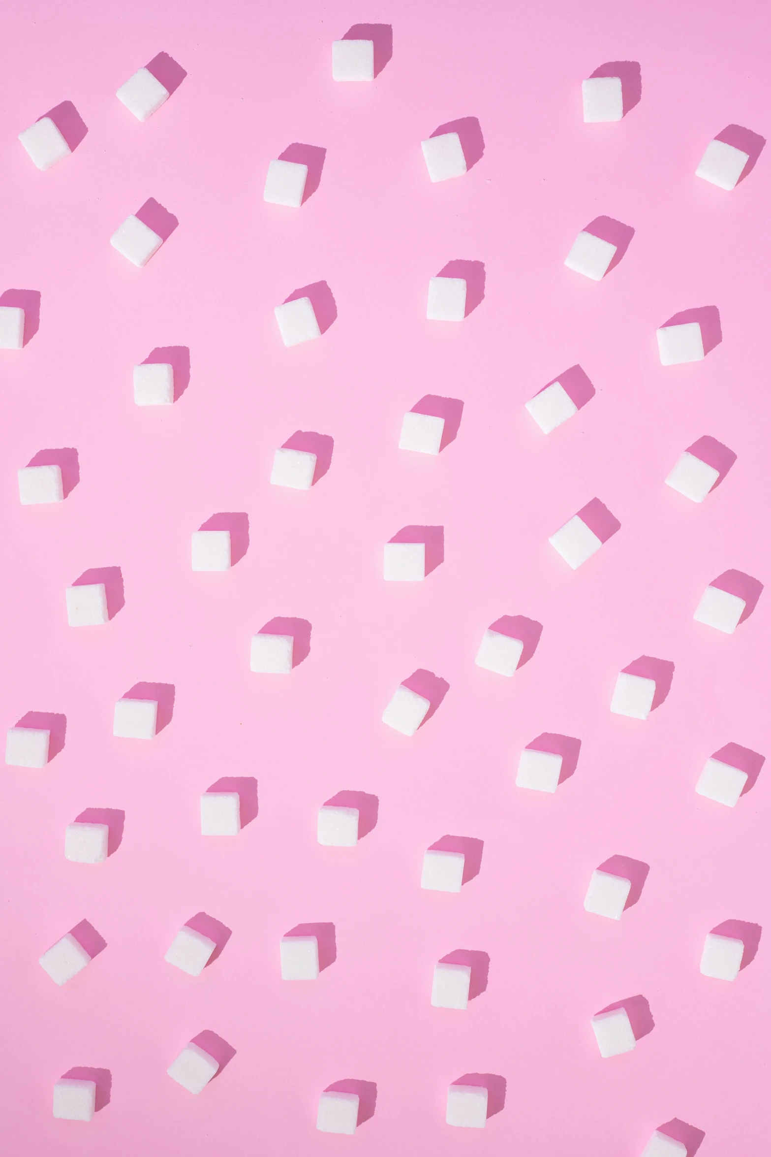 pink wall with geometric shapes and rectangles