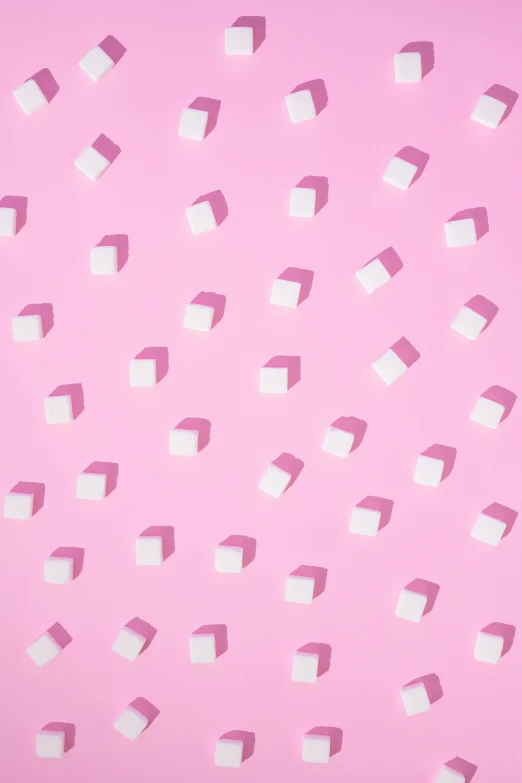 pink wall with geometric shapes and rectangles