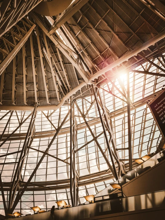 a metal structure with many windows in it