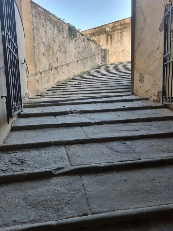 stairs in an alley in the old city