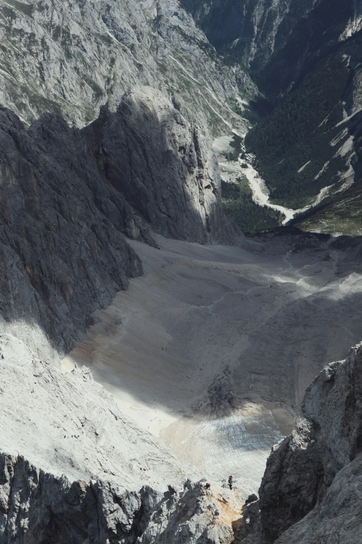 a canyon is shown in this aerial view