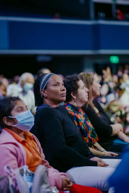 the audience is all in the same seat at the show