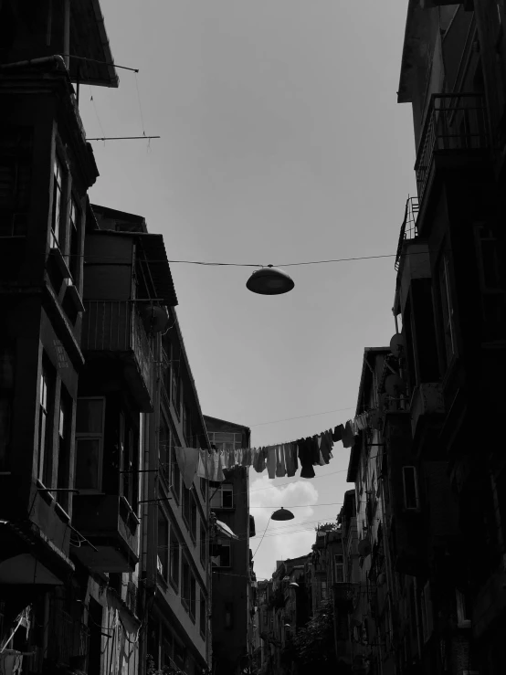 a group of people walking down a street