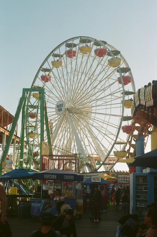 the fair is set up for the people to enjoy