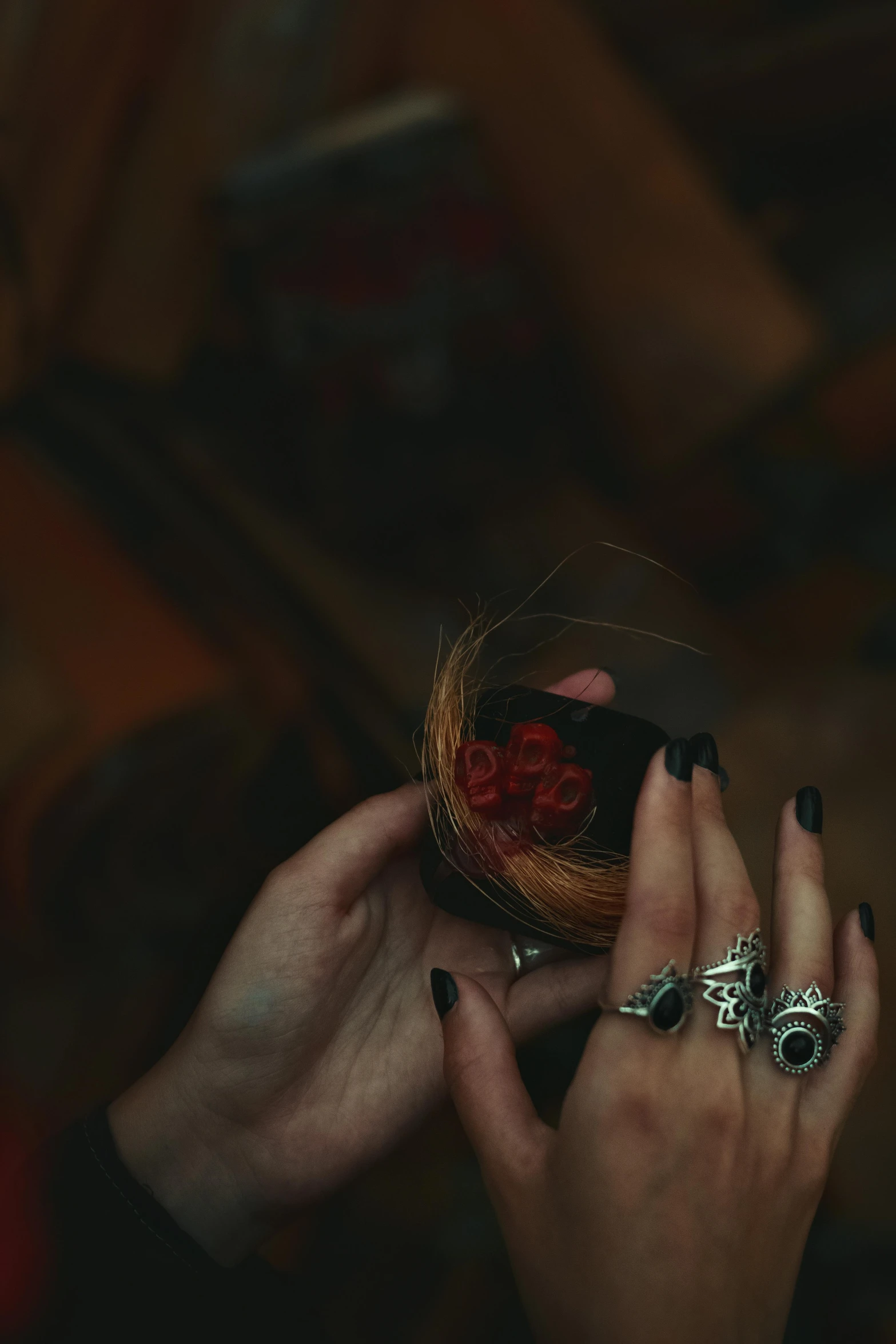 a woman holding a basket filled with flowers