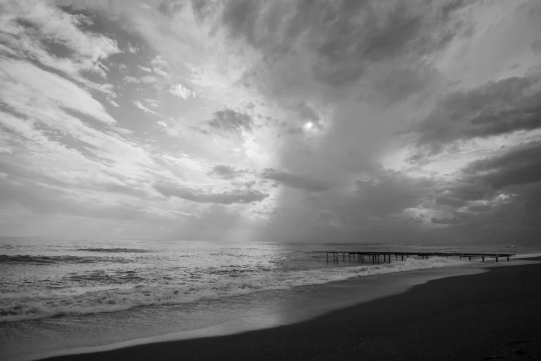 the ocean is still alive in black and white