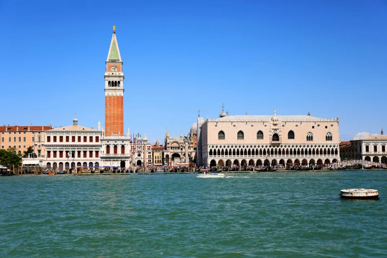 a picture taken from the water of a building in venice