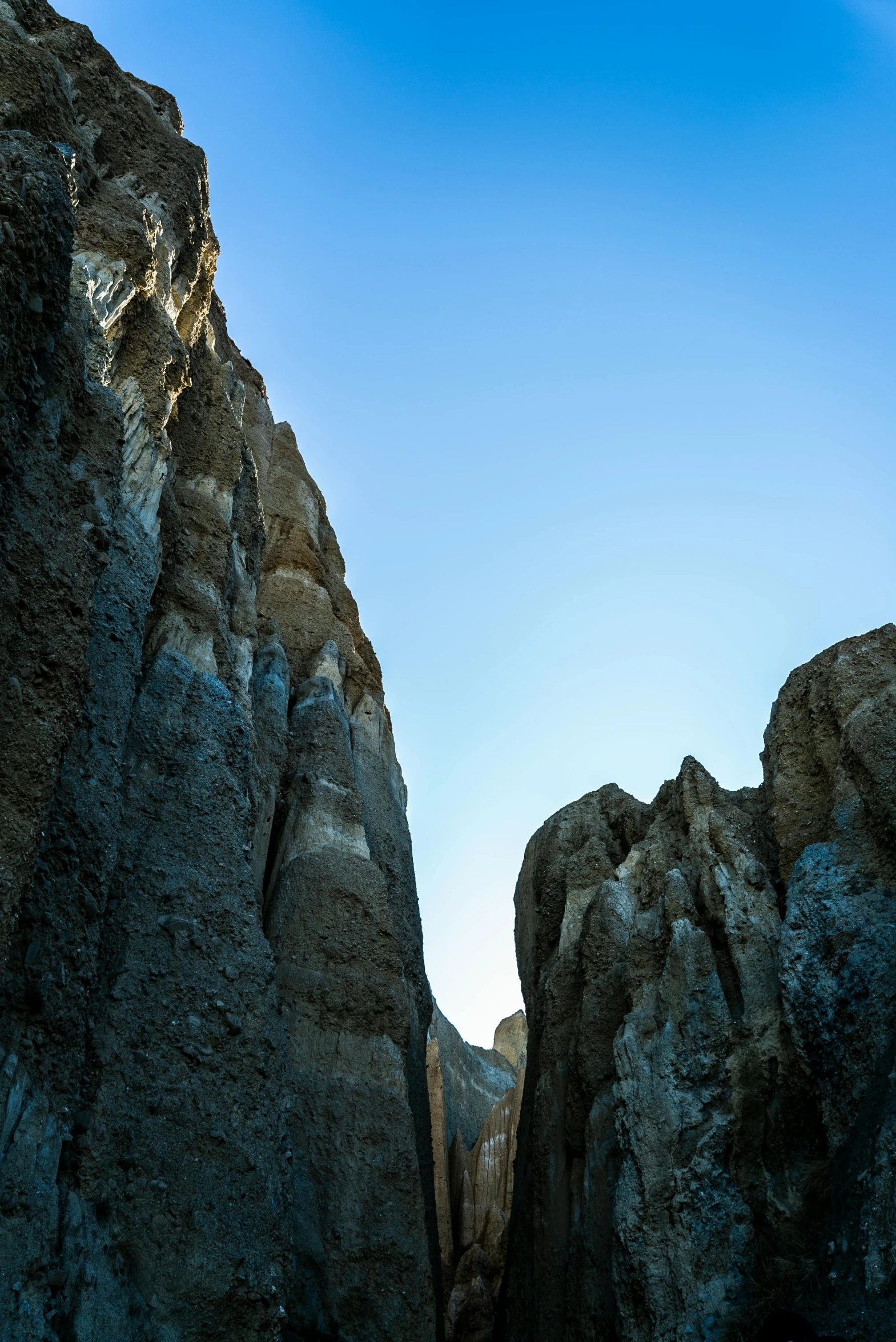 some very pretty looking rocks in the air