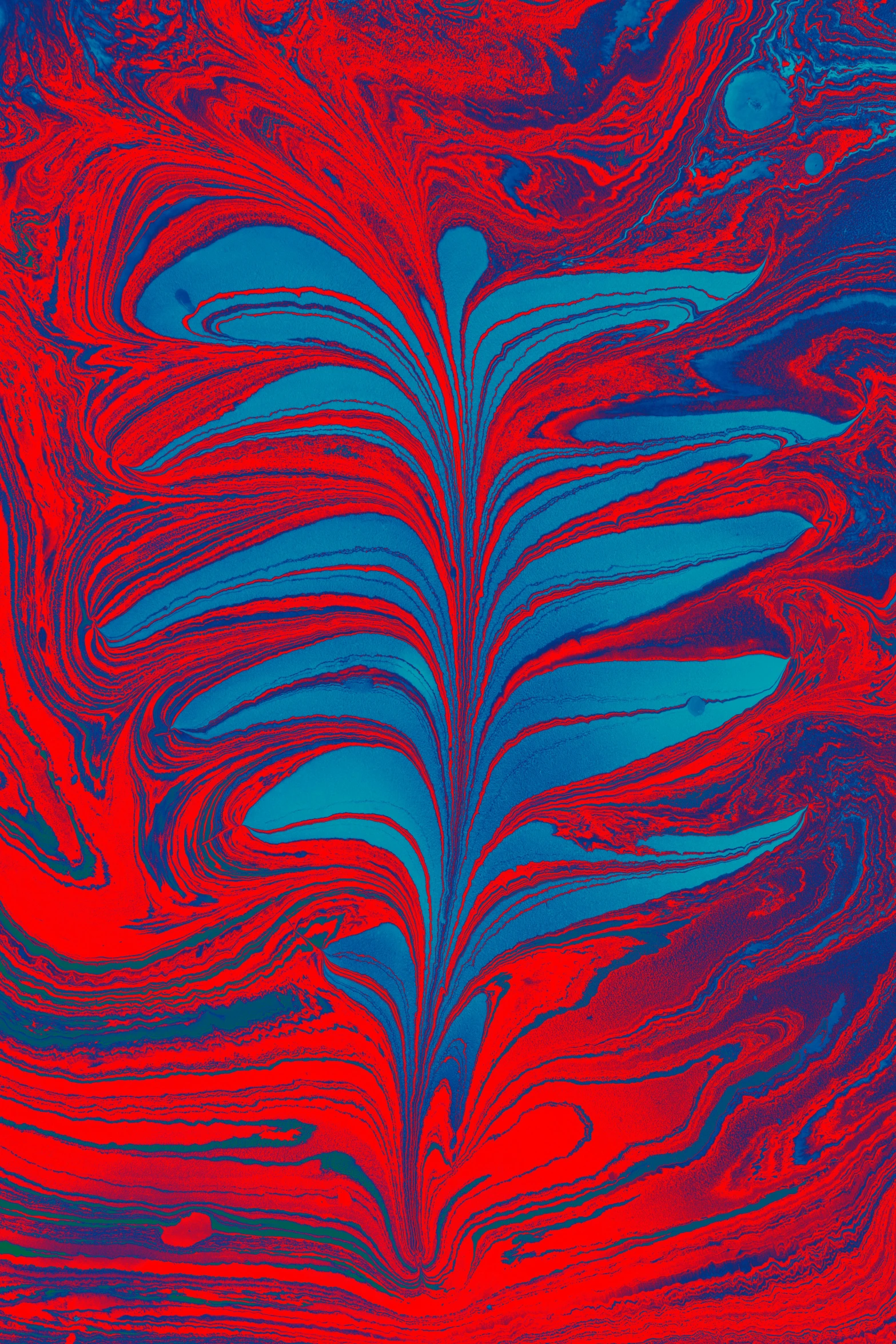 an image of blue and red background with lines