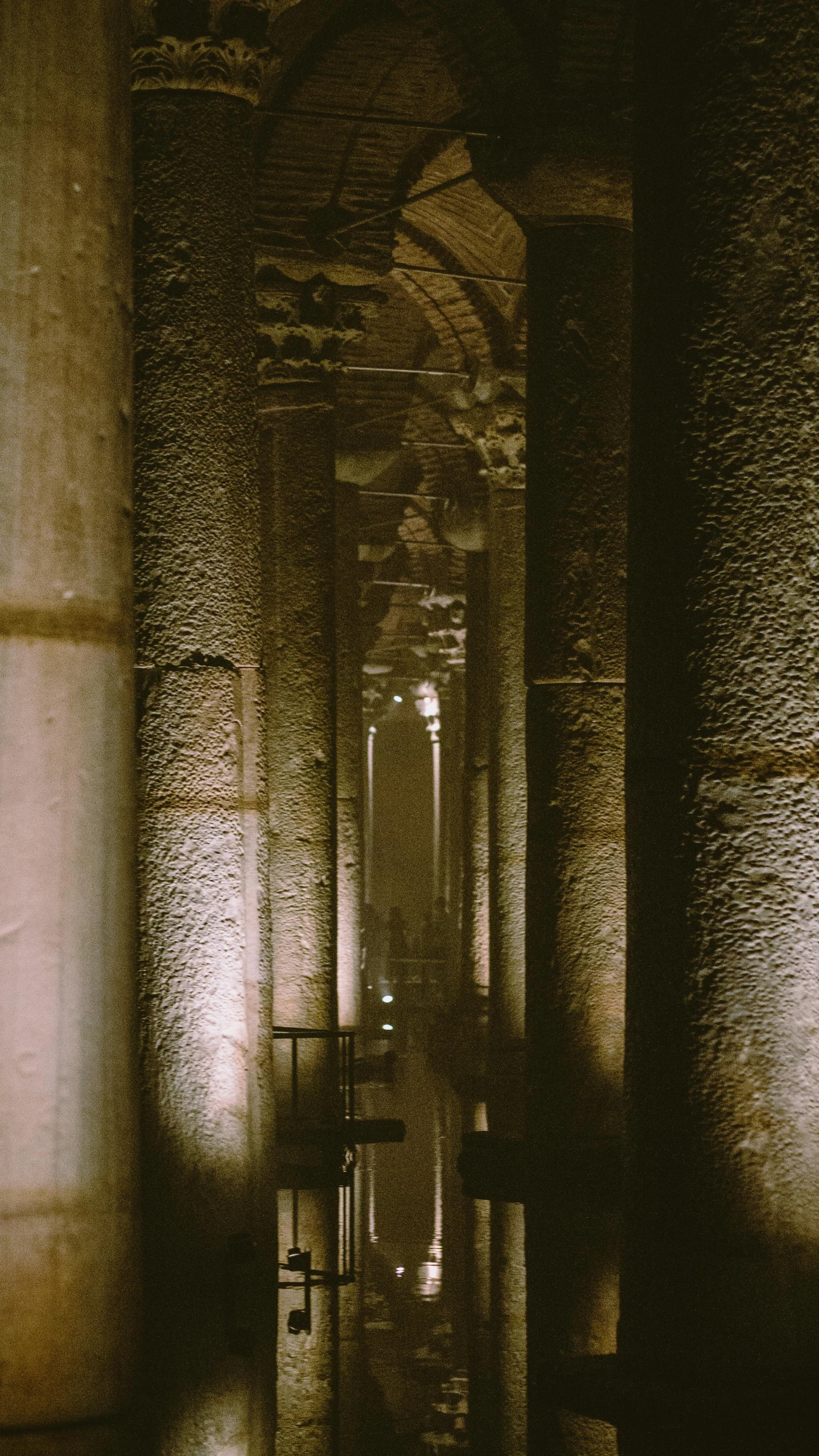 the hallway of a building in an abandoned place