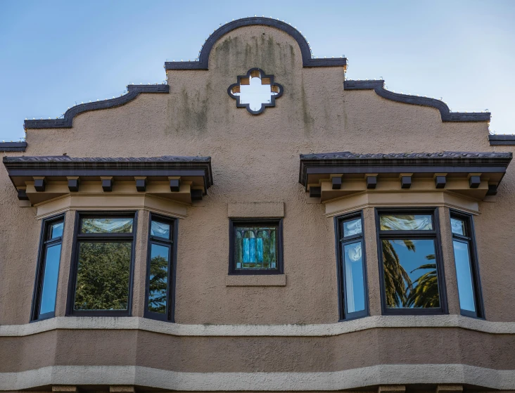 a close up of a window on an old building