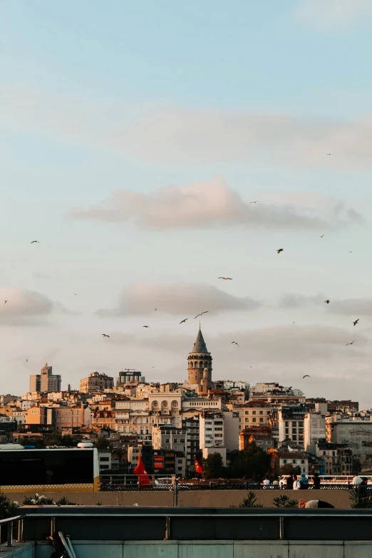 this is the view of a city from a distance