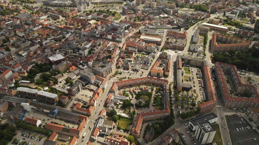 this is an aerial view of a large city