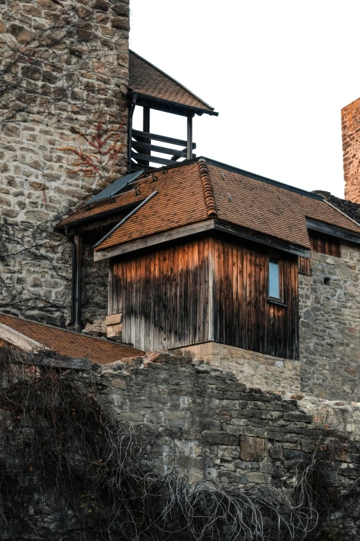 a building that is built on top of a hill