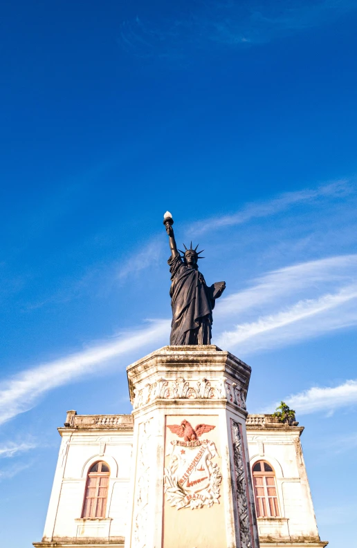 a view of the statue of liberty in washington dc