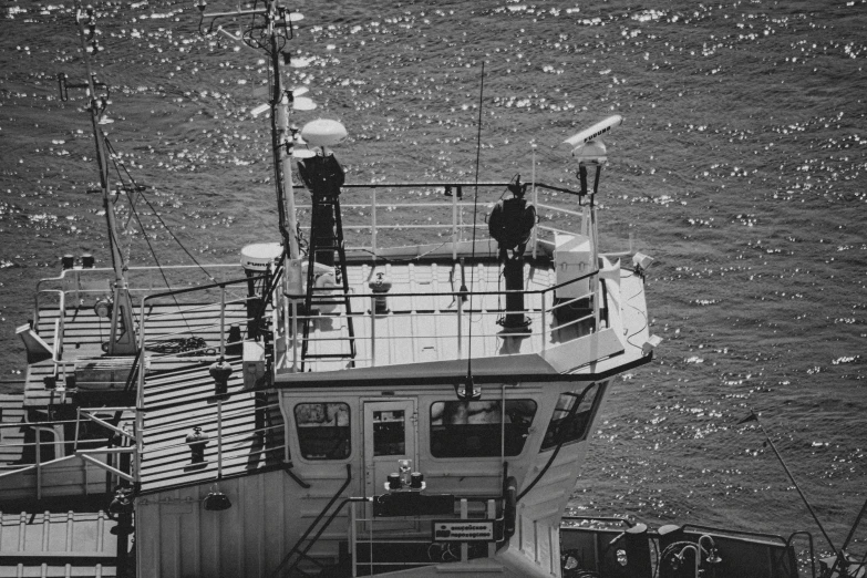 a boat in the water is parked on a dock