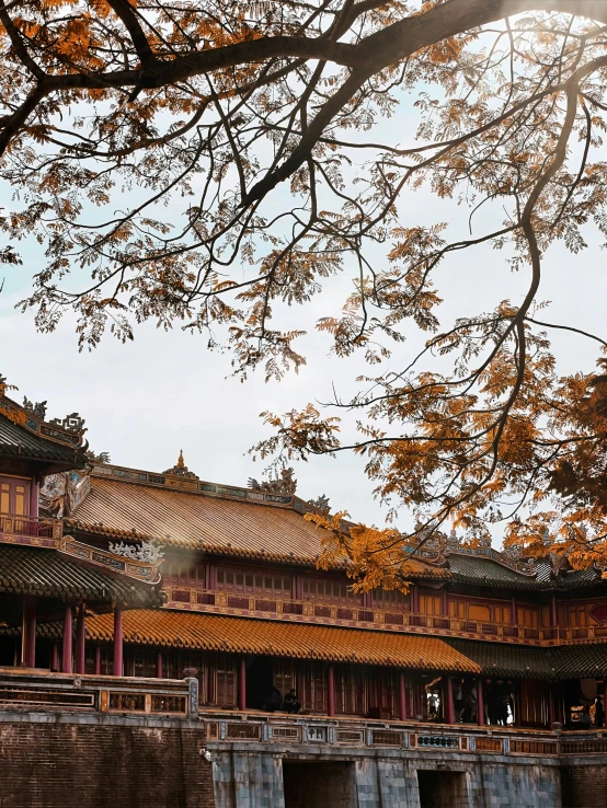 the building in china has an ornate roof