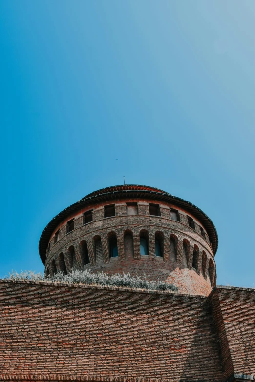 a brick structure on top of a building